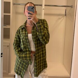 Marc by Marc Jacobs green checkered flannel